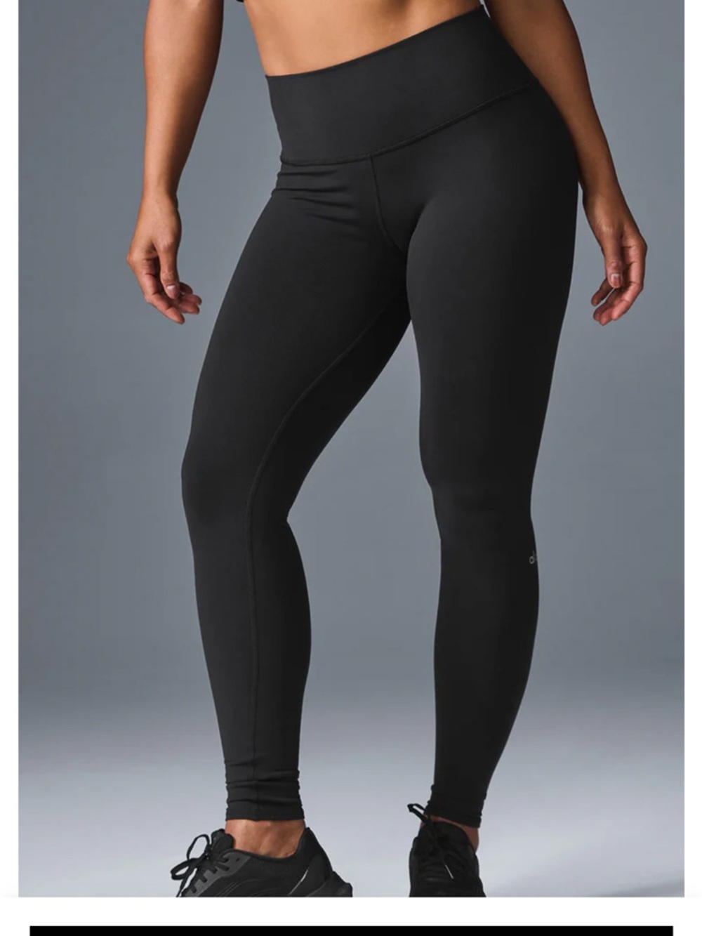 ALO Yoga Black High-Rise Air Brush Leggings Sz M